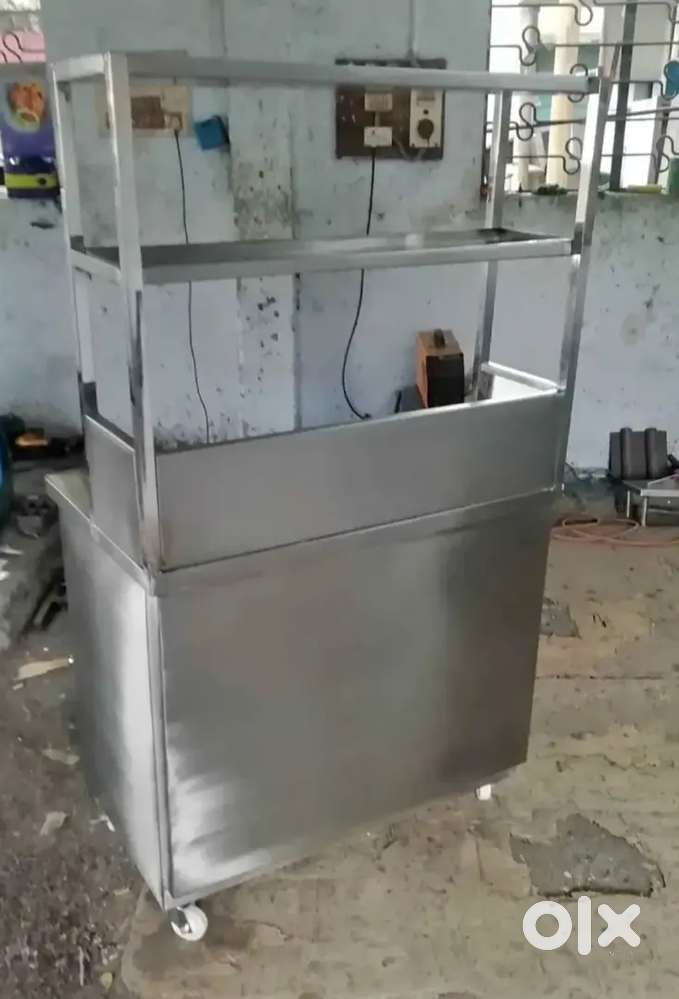 Stainless Steel SS Juice Display Counter