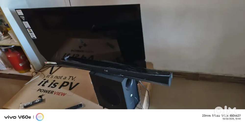 Akai modal 4k tv 55inchs+home deatar