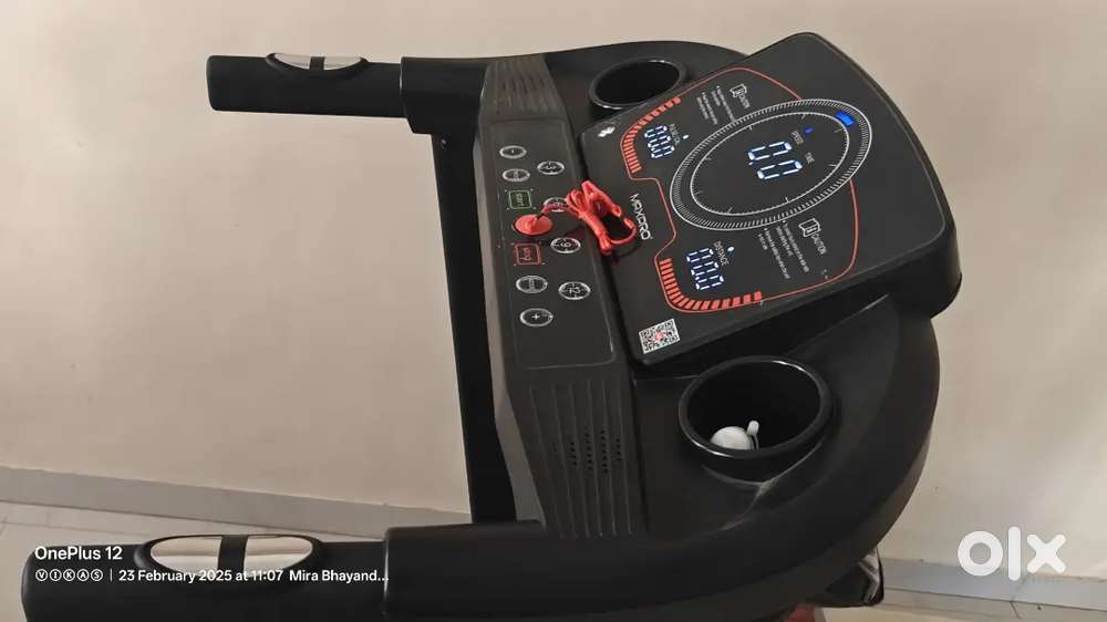 One year old treadmill with massager with lifetime frame warranty