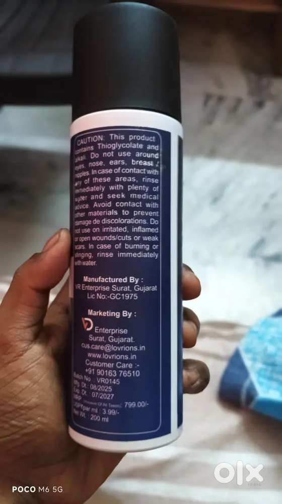 Loverions men hair removal spray I want to sell it in 600