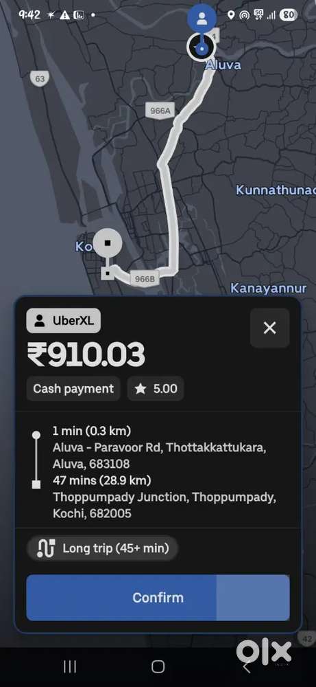 Uber attached car for dayil rent