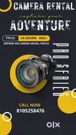 all camera Equipment rent  gopro350/-