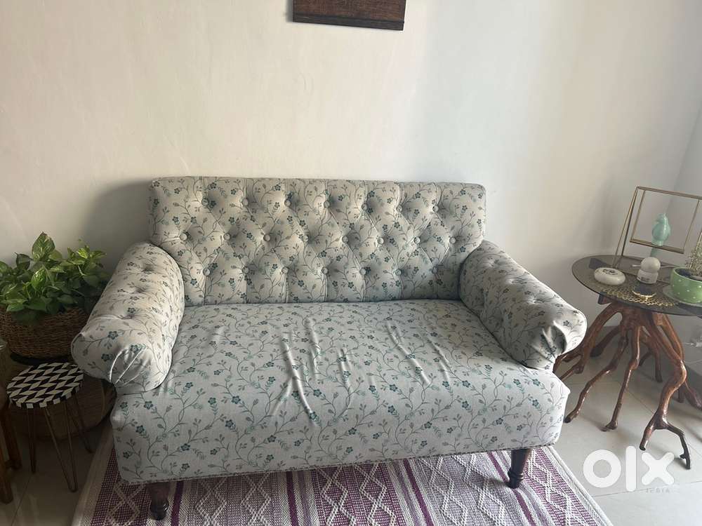 Wooden Sofa - 3 Seater - Big Size with New Fabric