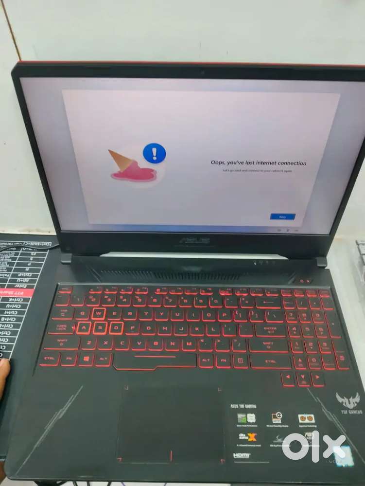 ASUS TUF I5 8th GENERATION 8GB+512GB & 4GB GTX 1015