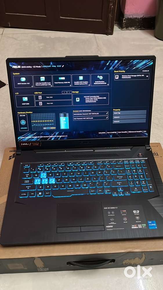 ASUS TUF F17 17.3 inch RTX 2050 card