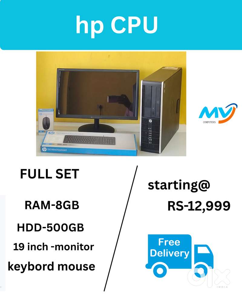 Windows  Cash on home delivery  Desktop Laptop CPU Full Set i3-i5-i7 A