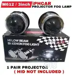 LED Fog light + projector housing + FREE 100/90 NEW OSRAM H4 bulbs