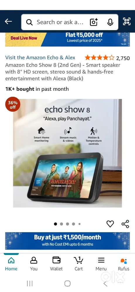 Amazon echo show 8 ( gen 1) rarely used
