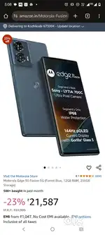 Motorola edge 50 fusion 12+256 gb just 1 month used