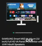 SAMSUNG M5 32 inch MONITOR + SMART TV