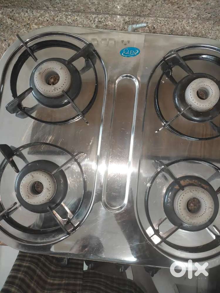 NEW4 BURNER GLEN gas stove, BREVILLE RICE cooker 2 cushioned stools