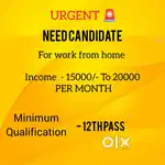 Work from home (PART TIME /FULL TIME)