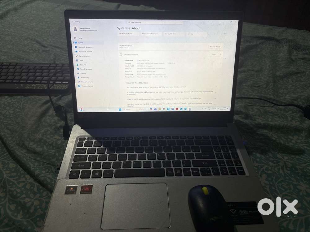 Laptop acer aspire 3