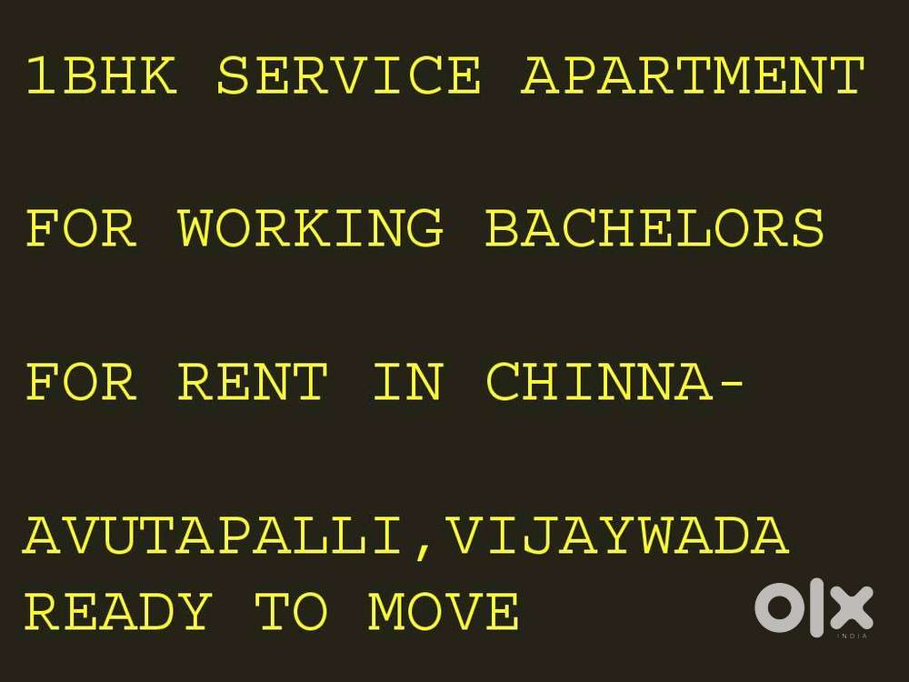 1BHK Service Apartment for WORKING BACHELORS Rent in CHINNA AVUTAPALLI