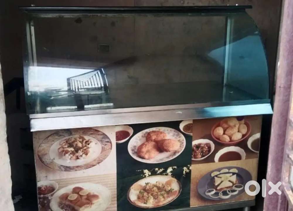 CHAAT 5ft Counter SS with glass top