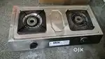 2 burner /Chulha/ Stove stainless steel LPG stove in good condition
