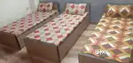 Double sharing Room with bed Almira fan cooler fridge for boys