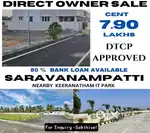 coimbatore saravanamapatti nearranganathar college DTCP APPROVED SITE