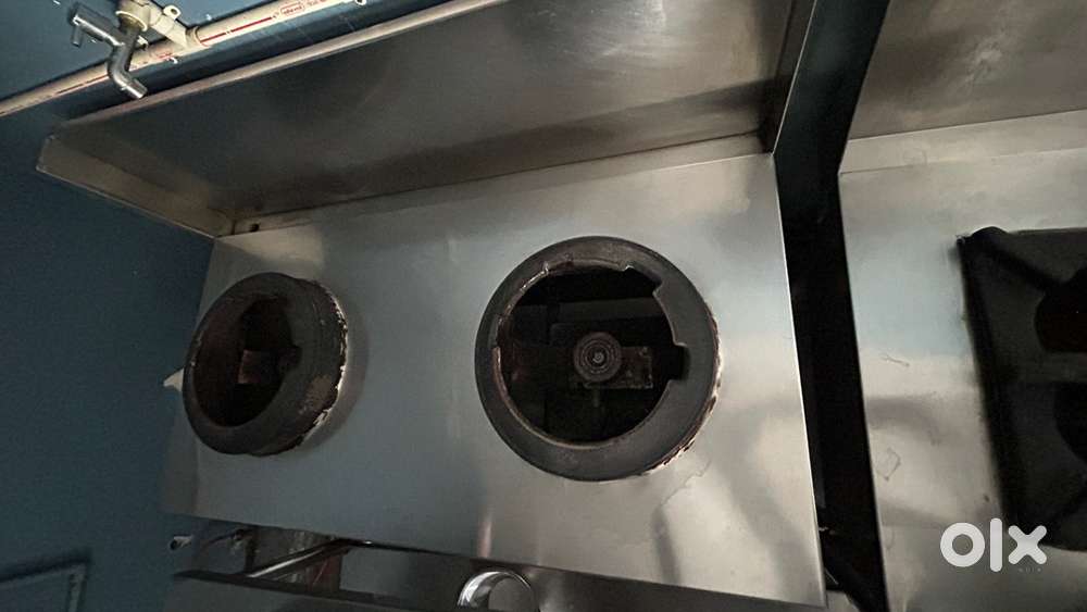 SS 2 burner chinese range with backslash