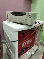 Exide IMTT1500 Battery+Microtek EB700 Inverter+Trolley+Distilled Water