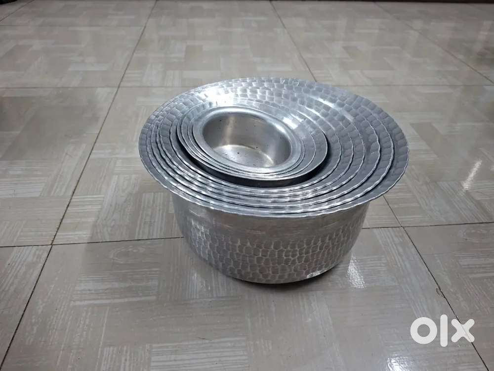 Aluminium Utensil - 14pcs Handi (various size) & 8pcs flap coveri