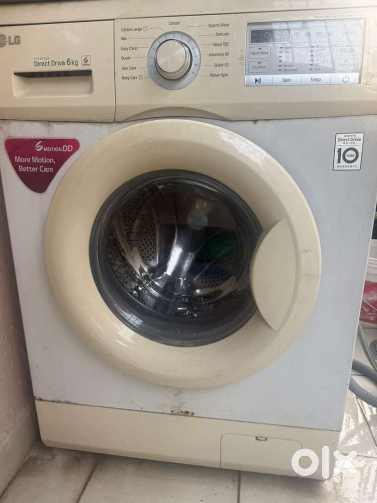 Front loan LG washing machine 6kg