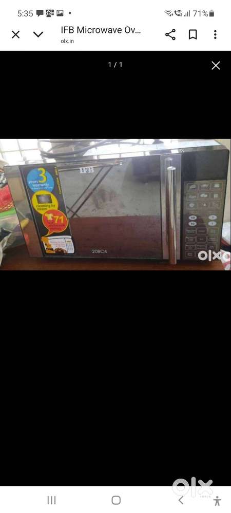 IFB microwave owen never used