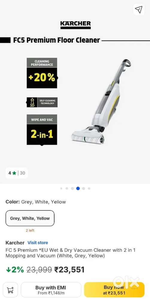 Karcher fc5 floor Cleaning Machine