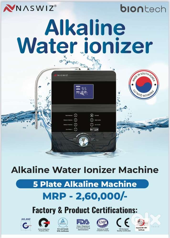 Alkaline water ionizer
