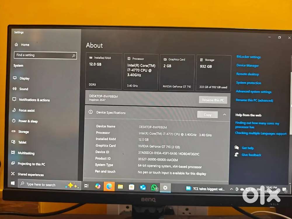 Dell PC With Monitor