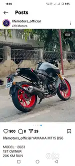 MT - 15 - BS6 - only 20k KMS run