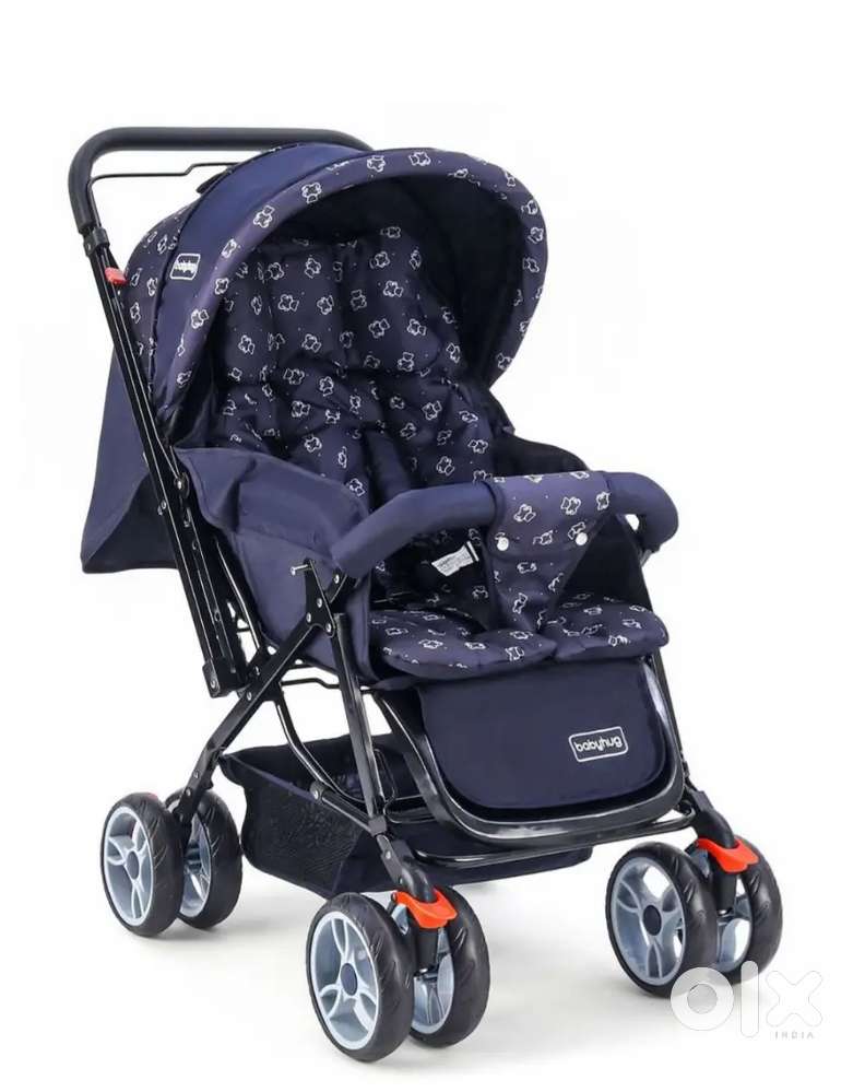 Babyhug stroller navy blue color