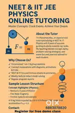 Online Classes for  NEET IIT JEE and grad 11th,12th