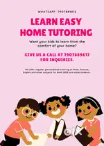 Home tutor available