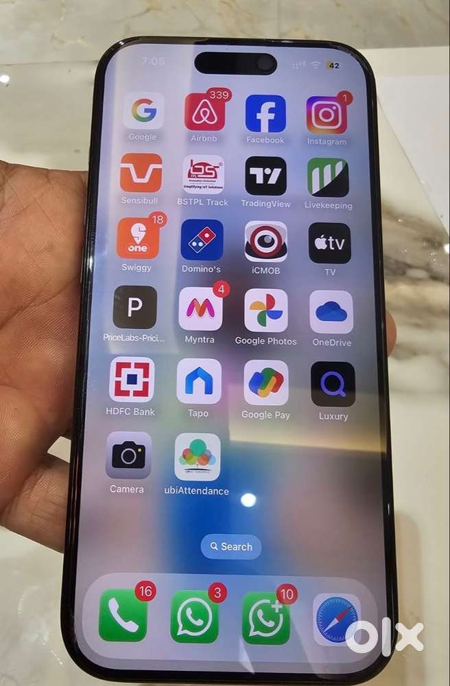 iPhone 16 pro 256 with appals care+ and 100 battery