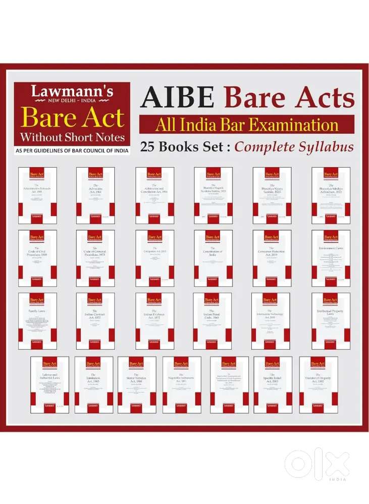 AIBE Reference Books - Bare Acts