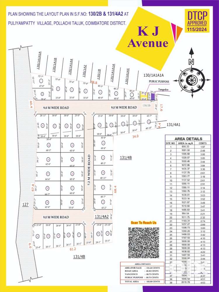 Premium sites at affordable rates in Puliampatti