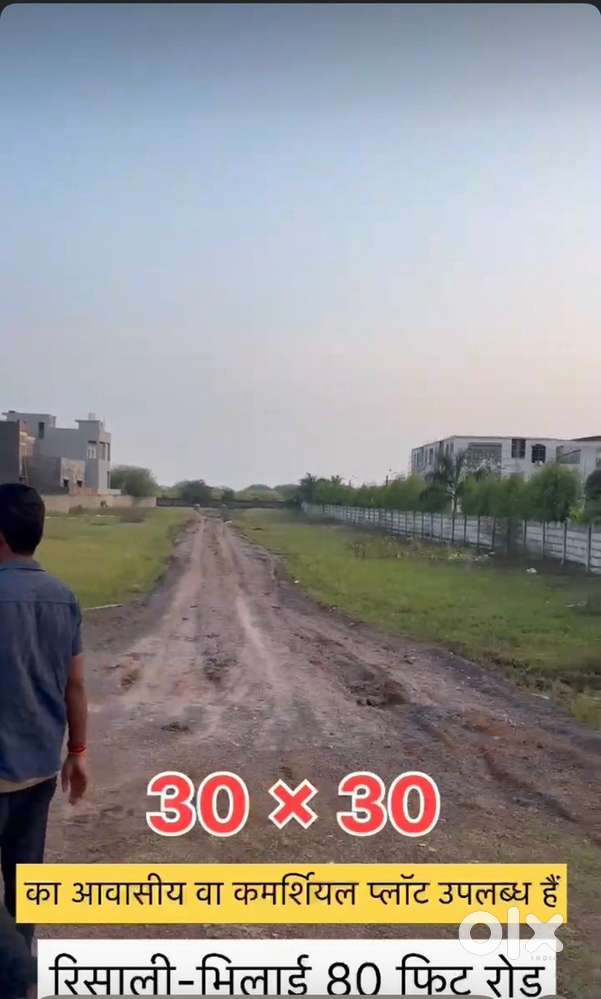 Risali developing area on road plot