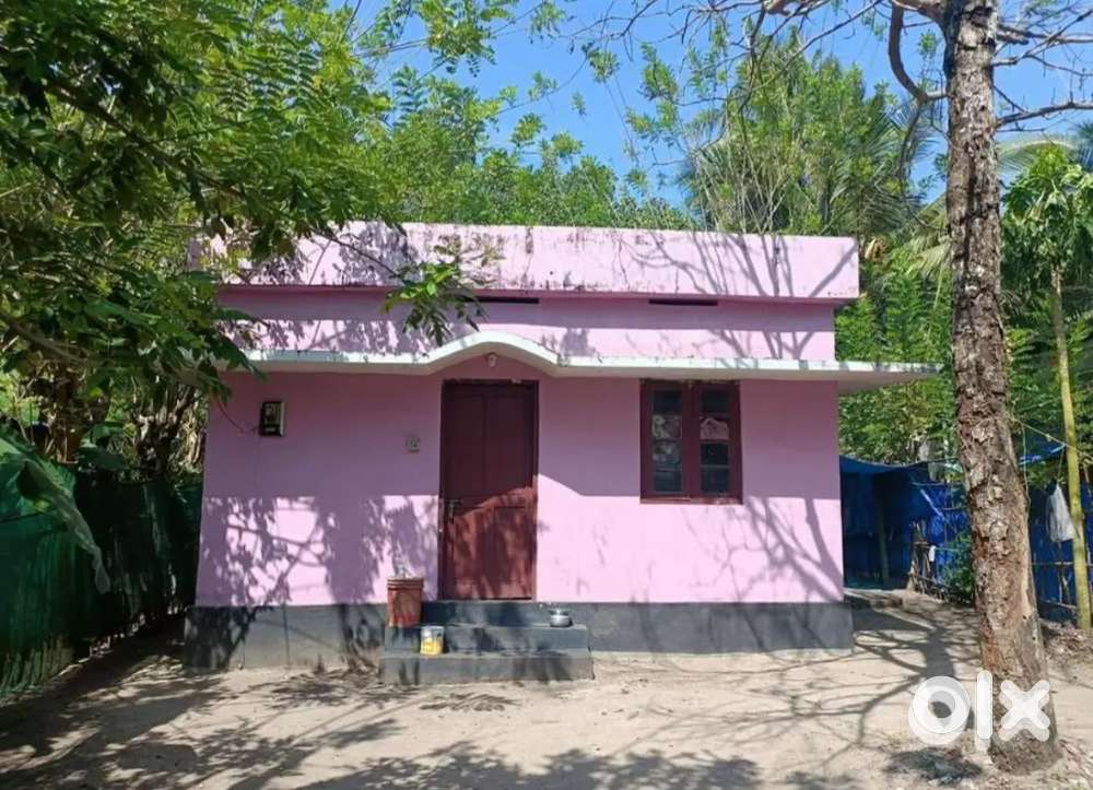 4 cent plot with house for sale 14 lakh (urgent sale/negotiable rate)