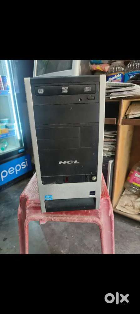 HCL  branded cpu i5 4 ram, 500gb hdd