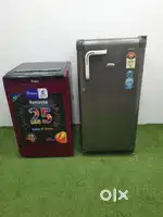 Whirlpool single door fridge and whirlpool topload washing machine