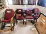 Furnitures: office table,chair , swinging cane chair, carrom board