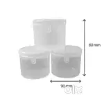 Round Transparent Multipurpose Plastic Boxes (Set of 84 Boxes)
