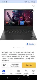 HP Omen 16.1 i7 14th Gen 4060 8GB 2 Days Old