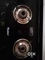 Gas stove with 2 burners