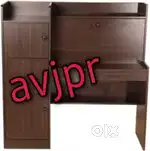 New wooden kids study table with storage cabinet