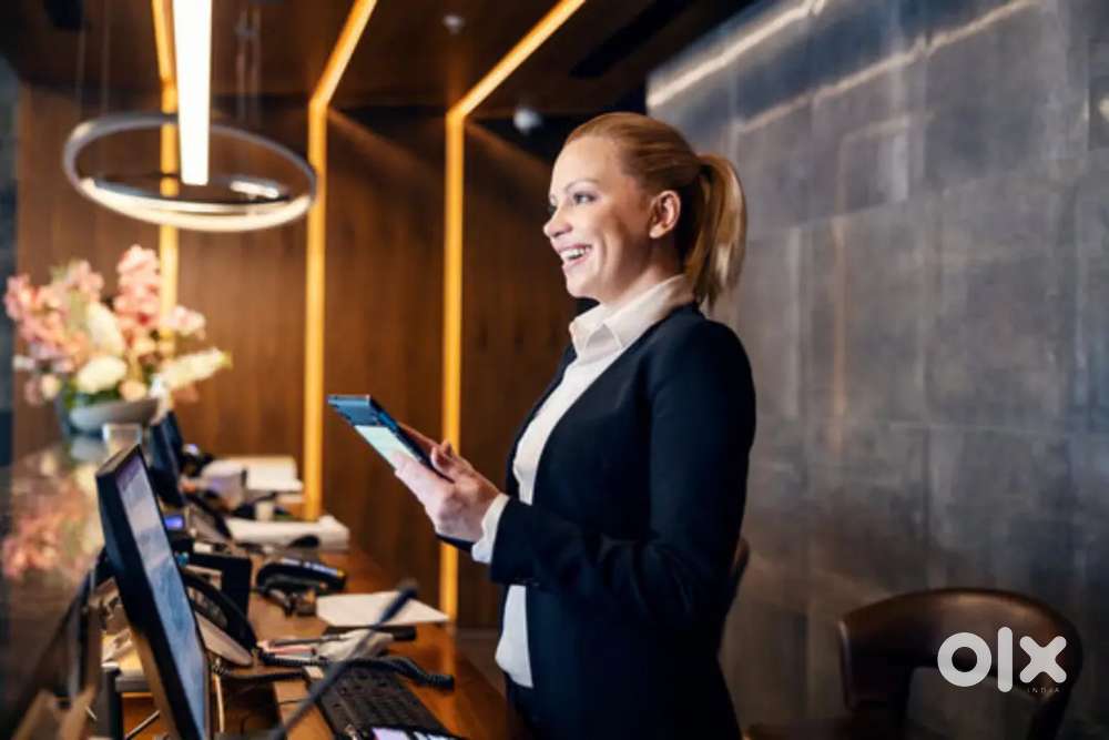 Hotel receptionist job only for girls