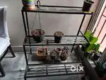 3 steps iron garden rack