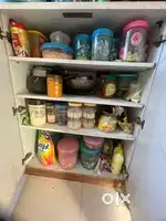 Kitchen cabinet with3 shelves and  4 partitions