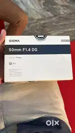 Sigma 50 mm 1 .4 Dg lens